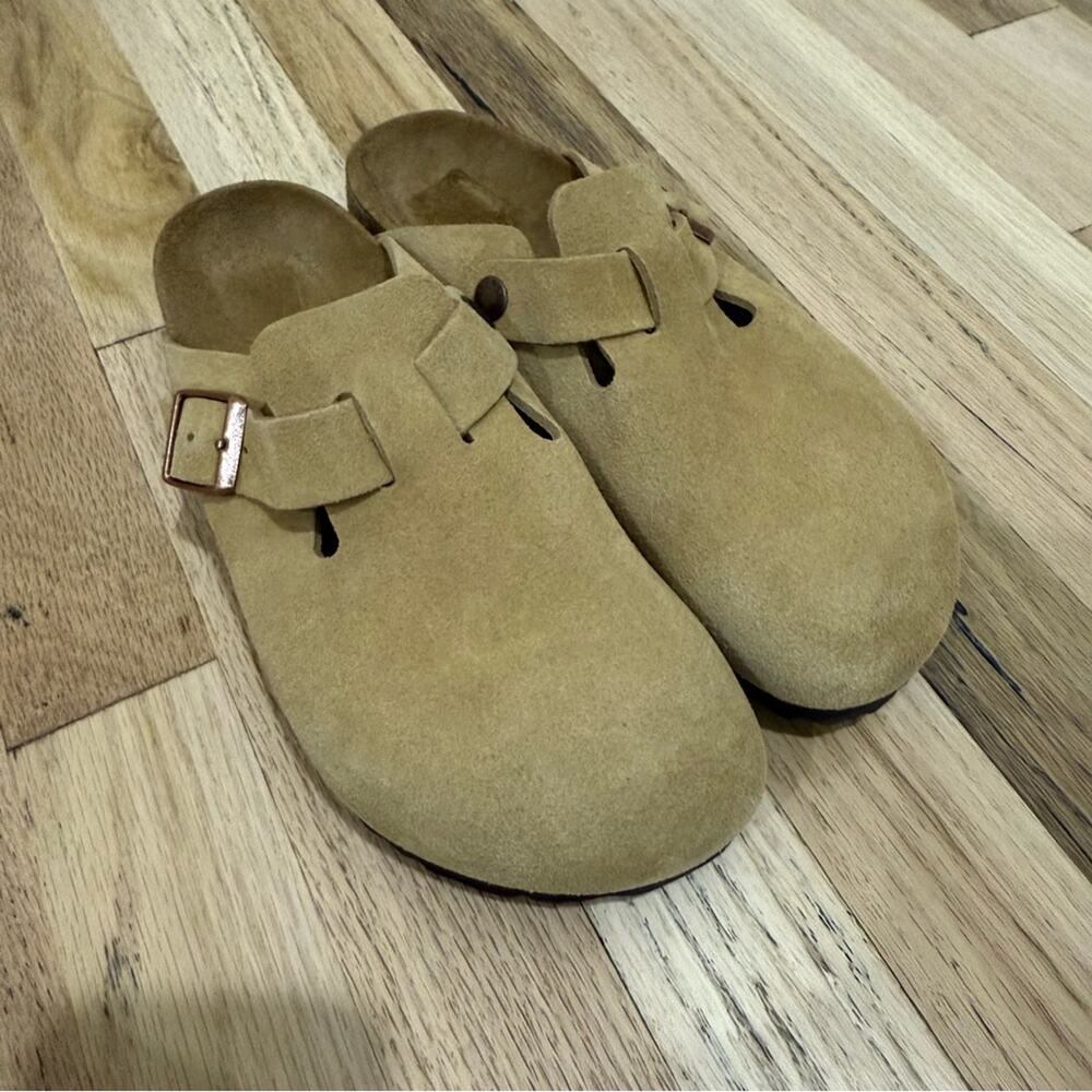 NEW Birkenstock Boston Slip-On Clogs Latte Cream - Picture 4 of 9